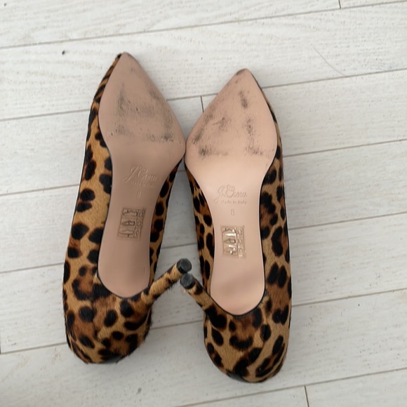 JCrew Leopard Print heels size 8 - Picture 4 of 5